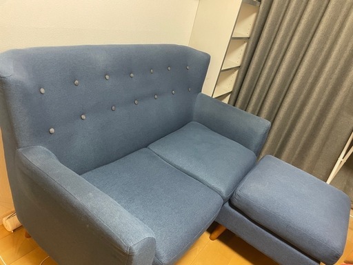 NOCE 2人掛けソファ オットマン付き