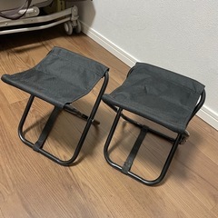 キャンプ　ミニチェア　折りたたみ　2個セットの画像