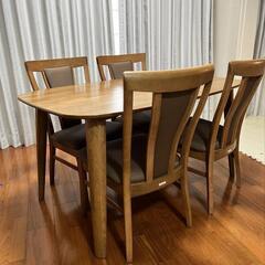 【カリモク家具】ダイニングテーブル単品　135cm