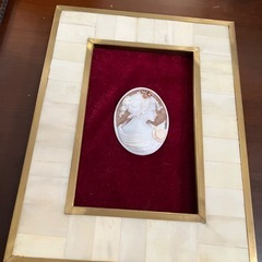 カメオと貝細工の写真立て
