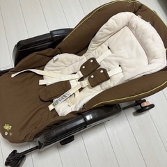 Aprica）ハイローベッド＆チェア　ユラリズム　くまさんと一緒（ブラウン)の画像