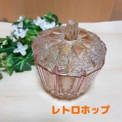 レトロ　ガラス　キャンディポット　光が当たるとさらに綺麗♡ヴィン...
