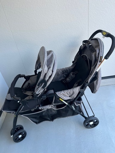 【美品】2人乗りベビーカー