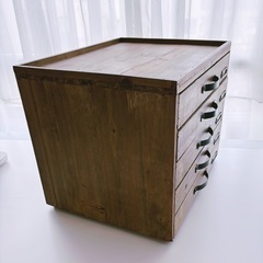 アンティーク 引き出し 棚 卓上 骨董の画像