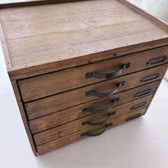 アンティーク 引き出し 棚 卓上 骨董の画像