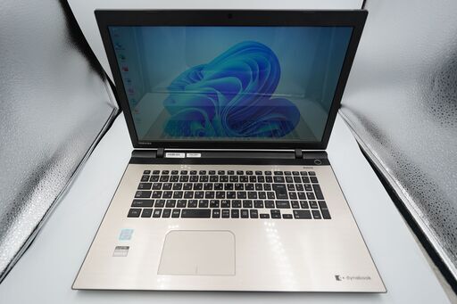 バッテリー◎ フルHD 17.3 東芝 ノートPC Dynabook EX87/TG Core i7-6500U windows11  16GB SSD512GB  カメラあり オフィス (B108)