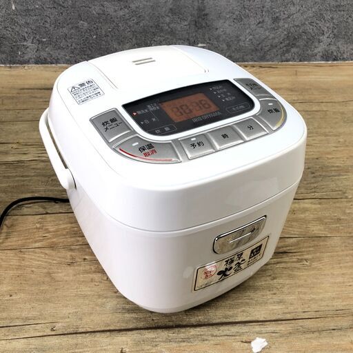 IRIS OHYAMA  アイリスオーヤマ マイコンジャー炊飯器 ERC-MB30-W-D 2021年製 白 ホワイト 0.54L 3合炊き 24h菊NS