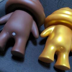 うんちくん　ビッグソフビフィギュア　2体セット　中古の画像