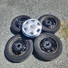 軽自動車に！スチールホイールセット　155/65R13 ハブ56
