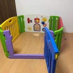 日本育児 ミュージカルキッズランド dx ベビーサークルの画像