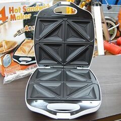未使用保管品 ホットサンドメーカー TX-688A-PC 4枚分 キッチン家電 ピーナッツ・クラブ 札幌市 清田区 平岡の画像