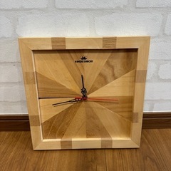 掛け時計  木製 