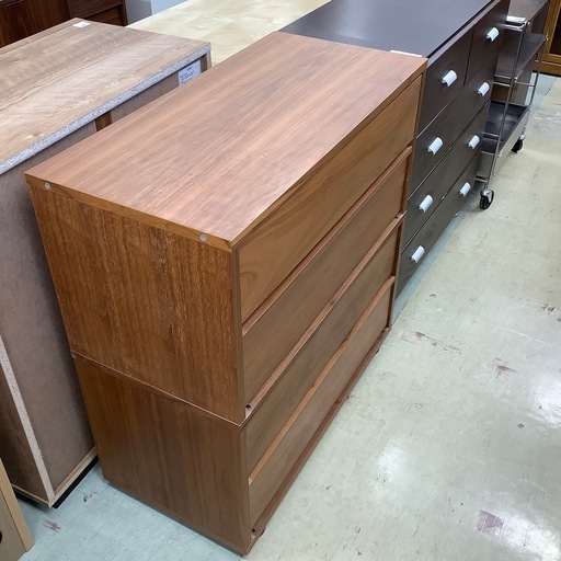 無印良品　4段ローチェスト