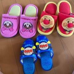 アンパンマンスリッパ3点の画像