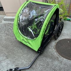 Schwinn Shuttle 折りたたみ式バイクトレーラー 2人乗りの画像