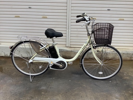 448  パナソニック新機種電動アシスト自転車viviNX 26インチアイボリーボディー