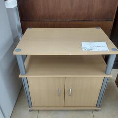 ★ジモティ割あり★  レンジ台 ブラウン H58×D39.5×W...