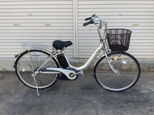 453  パナソニック新機種電動アシスト自転車viviNX   26インチシルバーアルミ