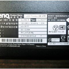 ③BenQ　液晶モニター　GL2460-B　GL2460HM　動作良好　ディスプレイ　フルHD　TNパネル　24インチ　PCモニター　ベンキューの画像