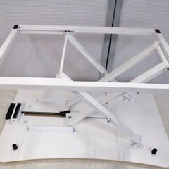 折りたたみ式スタンディングデスク 卓上 机上 テレワーク デスクワーク 座り過ぎ解消 立ち仕事ミニデスク　デスクonデスク　ホワイトの画像