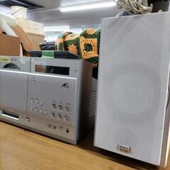 SHARP　CD.MDプレーヤー　スピーカーセット　訳ありの画像