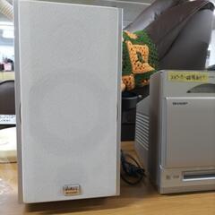 SHARP　CD.MDプレーヤー　スピーカーセット　訳ありの画像