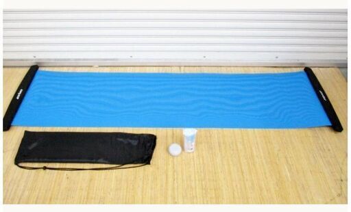 creer スライドボード200㎝　シリコンスプレー付き　収納袋付き ブルー 体幹トレーニング　スケートトレーニング　有酸素運動　筋力アップ