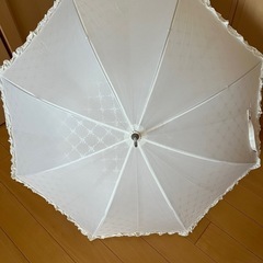 フリル付き日傘の画像