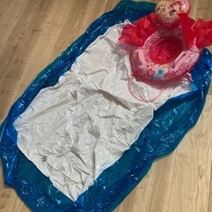 プールと浮き輪セットの画像