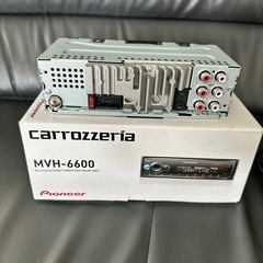 MVH-6600　 Pioneer パイオニア オーディオ 1D メカレス Bluetooth USB iPod iPhone AUX DSP カロッツェリアの画像
