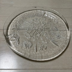 【美品】KOSTA BODA　ガラス皿　26センチ　2枚組