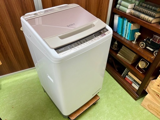 日立/全自動洗濯機 ビートウォッシュ シャンパン BW-V100E/2020年製
