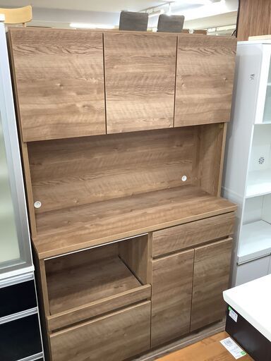 レンジボード 3枚扉 ブラウンを買取入荷しました