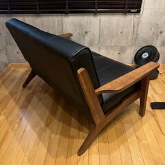 NOCE ソファ 本革 2人掛 ウォルナット NC130A レザーの画像