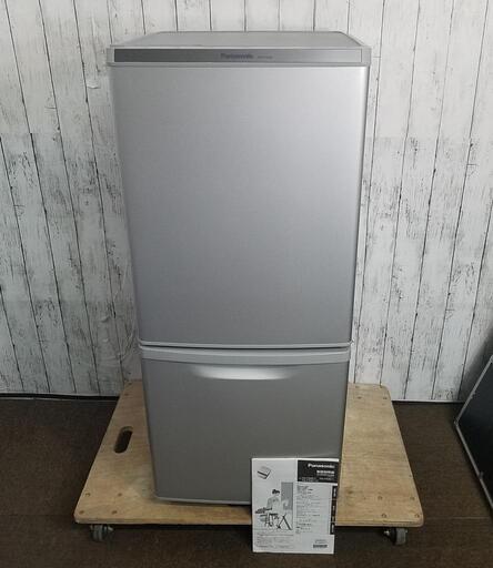 Panasonic 138L ガラストレイ LED照明 カテキン抗菌脱臭フィルター 2ドア冷蔵庫 NR-B14AW-S