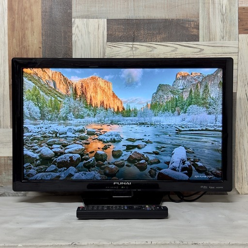 即日受渡❣️FUNAI 24型 録画機能付。テレビリモコンでかんたん予約7500円