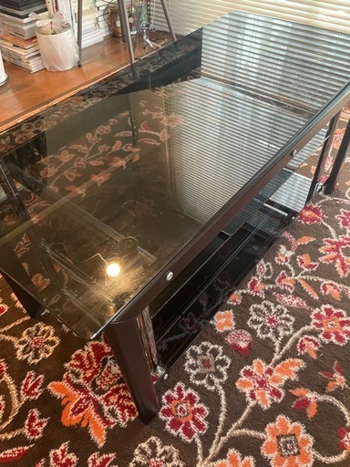 ガラステーブル　テレビ台　おしゃれ