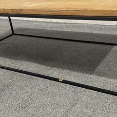 IDEE/イデー FRAME TABLE 1200 Oak Top フレイム テーブル ホワイトオークトップ インダストリアル 中古家具 店頭引取歓迎 R8623の画像
