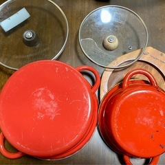 【和平フレイズ】　ホーロー鍋 大小 2個セットの画像