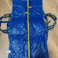 中古美品　5点　セット　FRAKTA フラクタ　　トロリー用バッグ, ブルー, 73x35x30 cm 76 l　キャリーバッグ L, ブルー, 55x37x35 cm/71 l イケア　バッグ　エコバッグ　ランドリー　買い物　洗濯　旅行　丈夫　の画像
