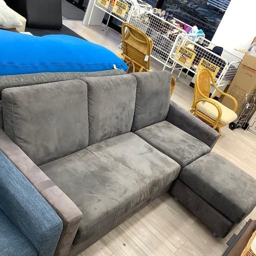 ニトリのオットマン付き3人掛けソファーのご紹介！(トレファク寝屋川)