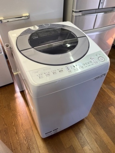 大型8.0kg!! 激安販売!! SHARP 全自動電気洗濯機 ES-GV8D 2019年 家電 生活家電 洗濯機