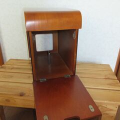 値下げ　木製　ルーター入れの画像