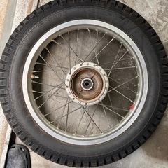 セロー225 リアドラムホイール+タイヤ 