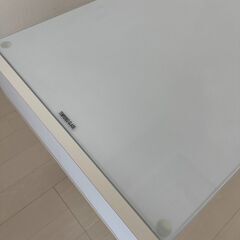 【ローテーブル】 机 ホワイト テーブル  （横80cm×縦45cm×高さ37cm）の画像