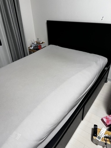 IKEA セミダブルマットレス　マットレスストッパーセット