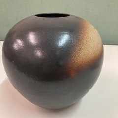 美品　花生 花瓶 京都 清水焼 たち吉 陶器　サイズ高さ約20cm 幅約19cm 花入 置物 骨董品 フラワーベース 花瓶 花器 壺 花生 の画像