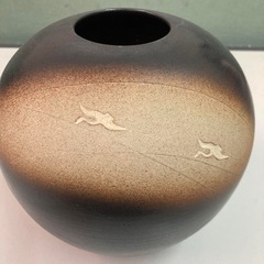 美品　花生 花瓶 京都 清水焼 たち吉 陶器　サイズ高さ約20c...