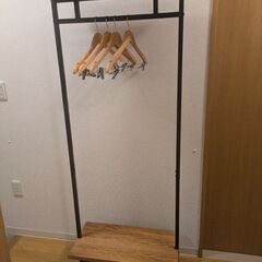 ハンガーラック　アイアンウッドの画像