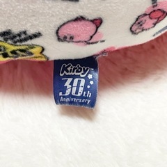 ⭐️星のカービィ⭐️30th ぷっくりロゴクッション 枕 30周年の画像